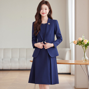 Women's Suit Set 2026 Spring Autumn Elegant Professional Two Piece Suit And Dress Business Wear Worsted Anti Wrinkle Short Skirt - Product Image 4