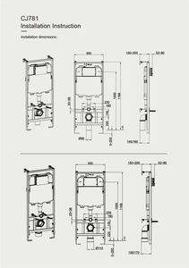 Hôtel salle <span class=keywords><strong>de</strong></span> bains mur suspendu double chasse d'eau, réservoir d'eau <span class=keywords><strong>de</strong></span> <span class=keywords><strong>toilette</strong></span> OEM caché, réservoir <span class=keywords><strong>de</strong></span> réservoir caché - Product Image 5