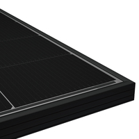 Offre Spéciale : Panneau Solaire N-Type 445-465W en Alliage d'Aluminium Anodisé avec Cadre Noir pour Système Connecté au Réseau et Kits de Stockage d'Énergie Solaire pour Maison