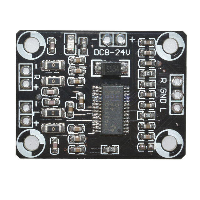 TPA3110 2X15W Digital Audio Stere Amplifier Board Module Mini Binaural AMP Controller 100dB DC 8-24V