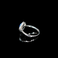 925 Sterling Silver Eilat Stone Ring King Solomon Stone Jewish Jewelry Judaica Hanukkah Gift