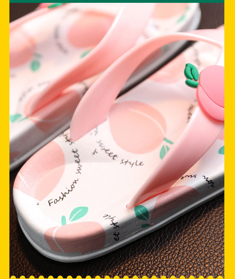 Fashion Rubber Flipflops for Kids Cute Summer Beach Flips Flops Slippers Girls Shoes