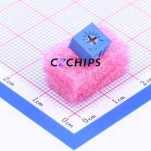 ตัวต้านทาน/โพเทนชิออมิเตอร์แบบปรับได้3362P-1-103ผ่านรูส่วนประกอบ (THT) ตัวต้านทาน10kOhm 10% - Product Image 1