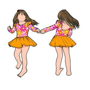 Ga-24 Baby Factory Personalización Peplum Leo para Niñas, Mono de Verano con Estampado, Detalle de Cuerda, Burbuja, Tirantes Ajustables con Hebilla y Dobladillo de Falda - Product Image 4