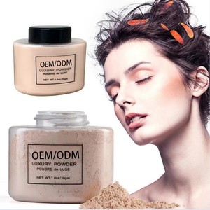 <span class=keywords><strong>Poudre</strong></span> fixante libre translucide longue tenue fini mat contrôle du sébum marque privée vente en gros logo personnalisé cosmétiques pour le visage - Product Image 2