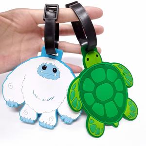 Nueva llegada Bolsa de viaje Etiqueta Animal Deporte Promocional Etiqueta de equipaje Patrón de colores personalizado Regalo Etiqueta de equipaje de viaje - Product Image 1