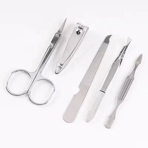 Set tagliaunghie 5 pezzi per manicure a casa per uomo e donna kit professionale per unghie - Product Image 6