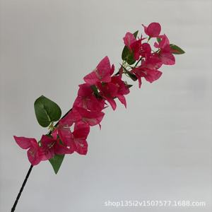 Fleurs artificielles Qiye, bougainvillier en soie rose 30 cm, décoration de mariage et de maison - Product Image 4