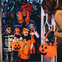 Panier à bonbons et seau de sorcière en non-tissé pour Halloween 2026