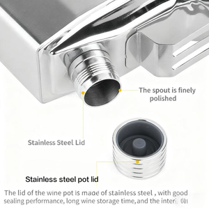 Botol minum, anti bocor, ukiran, <span class=keywords><strong>Flask</strong></span> wiski, Stainless Steel, saku pinggul, untuk minuman keras - Product Image 5