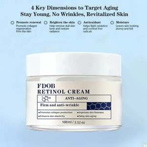 Crème hydratante anti-rides au rétinol naturel 100g, pour la régénération de la peau, la réduction des rides, le lifting et une meilleure élasticité - Product Image 2