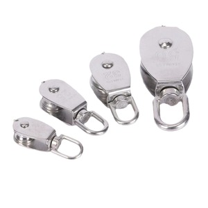 Polea de Acero Inoxidable de Ranura Única de 12, 28, 50 mm para Elevación en Construcción - Product Image 1
