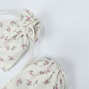 Ventes chaudes Sac de rangement à cordon de serrage en coton biologique recyclable de taille personnalisée pour le rangement des bijoux - Product Image 1