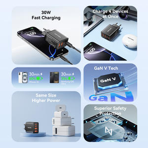 Cargador Vention GaN de 50W, adaptador de carga rápida tipo C, enchufe USB, cargador tipo C para <span class=keywords><strong>iPhone</strong></span>, para teléfono móvil y tableta - Product Image 2