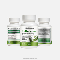 Capsules de L-Théanine pour le Soulagement du Stress et la Relaxation, Favorise le Sommeil et la Concentration, Supplément OEM/ODM