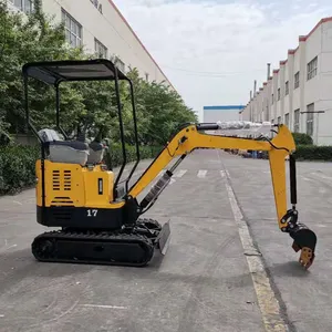 China Brand Hydraulic Easy Operating 800kg 1ton 1.7ton Farm Crawler Small Mini Digger Excavator Machine