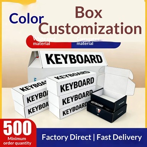 Custom Printed Logo <b>Boxes</b> Kraft <b>White</b> Cardboard Handle Corrugated Airplane Shipping Cartons - Product Image 5