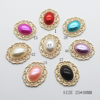 10 pièces/sac 25*30mm rond alliage fleur plaque boucle à la main bijoux à bricoler soi-même vêtements accessoires
