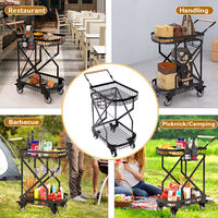 Organisateur de cuisine utilitaire et chariot de rangement avec poignée en bois chariot de cuisine de garde-manger sur roues pour collation aux fruits pomme de terre oignon légumes