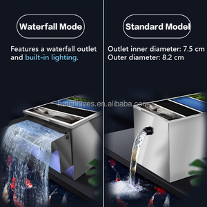 Pisciculture équipement aquatique pisciculture étang purificateur d'eau Machine Koi système de filtre avec boîte en acier inoxydable Durable - Product Image 5