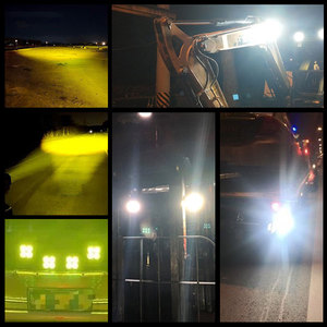 Nouveaux Phares de Travail à <span class=keywords><strong>LED</strong></span> Universels 120W Haute Puissance 3 Pouces Double Couleur 4x4, Feux de Brouillard/Conduite pour <span class=keywords><strong>Voiture</strong></span>, Camion, Jeep Wrangler, Tout-Terrain - Product Image 3