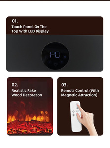 Inserto di alta qualità/camino elettrico indipendente riscaldatore di piccole dimensioni uso di Hotel per uso domestico ad alta efficienza energetica A ++ regolabile - Product Image 6