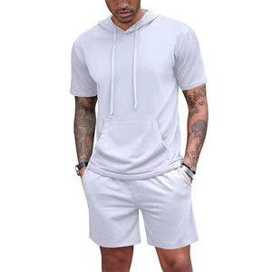 <span class=keywords><strong>Ensemble</strong></span> de vêtements de sport infroissable survêtement Traje Deportivo tenue athlétique à manches courtes OEM Logo personnalisé <span class=keywords><strong>ensemble</strong></span> de vêtements de sport - Product Image 3