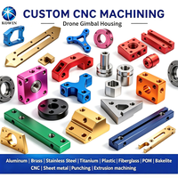 Boîtier de moteur de cardan de drone usiné CNC 5 axes en aluminium 6063 sur mesure OEM, cadre de montage de caméra de précision pour drone de relevé industriel