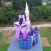 Château Gonflable Publicitaire Personnalisé en Forme d'Église pour Décoration d'Événements Extérieurs