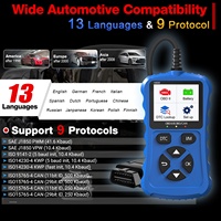 Nuevo OBD2/EOBD 12V azul V600 Plug & Play CAN lector de código herramienta de diagnóstico de coche eficiente para controles de vehículos