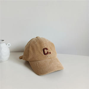 男女通用冬季棒球帽韩版灯芯绒嘻哈帽子刺绣字母牛仔男女形象风格 - Product Image 4