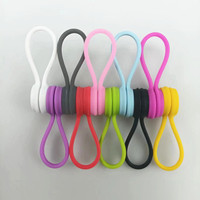 Organisateur de câble de données pour écouteurs, boucle de stockage anti-enroulement de câble de charge en silicone, attaches de fermeture éclair d'organisation et attaches de câble