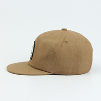 Casquette de baseball unisexe personnalisée OEM de haute qualité, 5 panneaux, 100 % coton, avec broderie et visière plate