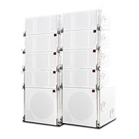 Enceintes Line Array Professionnelles RGG Blanches à Trois Voies Double 10 Pouces 220V/110V Fabriquées en Chine pour Salles de Mariage et Auditoriums