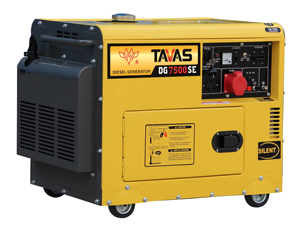 Générateur silencieux 5,5 kW pour l'alimentation de secours domestique et architecturale, monophasé 220 V 50 Hz, faible bruit, vente directe usine TAVAS, OEM DG7500S - Product Image 2