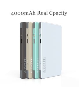 Vente en gros de chargeur rapide pour <span class=keywords><strong>téléphone</strong></span> portable extérieur et pour la maison format carte de <span class=keywords><strong>crédit</strong></span> Mini banque d'alimentation portable 4000mah avec câbles intégrés - Product Image 5