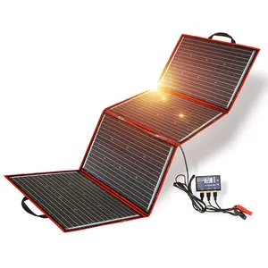 Venta al por mayor portátil plegable Panel Solar Camping impermeable Panel Solar de silicio monocristalino