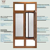 Ventanas abatibles de madera revestidas de aluminio francés DEMEA para soluciones de iluminación natural disponibles para villas