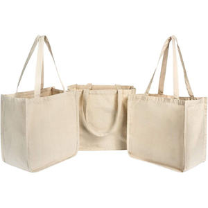 Bolsa de mano de algodón de lona personalizada de fábrica para bolso de almacenamiento Compras sostenibles y vida ecológica - Product Image 1