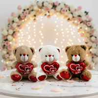 Ours en peluche géant cœur rouge « Love You » – Vente en gros pour la Fête des Mères, cadeau de Saint-Valentin