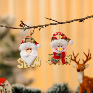 Nuevo colgante de madera con letras y figuras para decoración de árbol de Navidad, adorno navideño. - Product Image 4