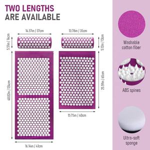 Miles de puntos de acupresión Cama Sofá Silla Tapete de acupresión Juego de almohada para el cuello - Product Image 6