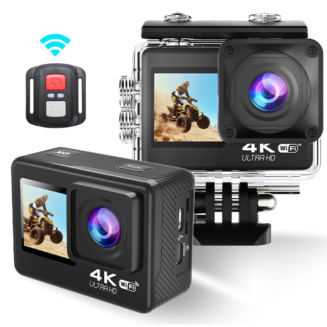 Customizable Waterproof 4K 60fps Action Camera with Time-Lapse Video Recording and Private Label Options for Sports Enthusiasts