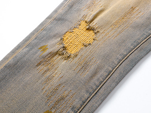   Jeans pour hommes de haute qualité, extensibles, coupe droite, vintage, déchirés, slim, <span class=keywords><strong>skinny</strong></span>, en denim de créateur - Product Image 5