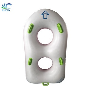 Biểu tượng tùy chỉnh in gia cố nhiệt liên kết kỹ thuật công viên nước <span class=keywords><strong>Inflatable</strong></span> đôi ống cho hồ bơi nổi - Product Image 3