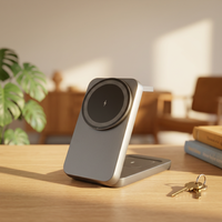 Nouvelle Station de Recharge Sans Fil Magnétique Pliable 3-en-1 PD 15W à Charge Rapide Type-C pour Téléphones Portables, Écouteurs et Montres 2025