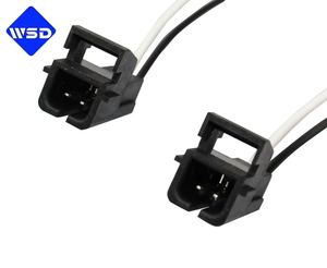 Faisceau de câbles audio pour haut-parleur de porte de voiture à 2 broches, terminal femelle à fourche, câble en cuivre blanc et noir pour stéréo de porte de camion et SUV - Product Image 4
