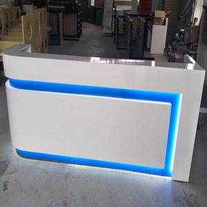 Kích thước/Màu sắc/hình dạng tùy chỉnh hình dạng đặc biệt Thẩm mỹ viện bàn tiếp tân, trắng spa bàn tiếp tân - Product Image 6