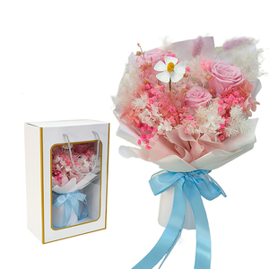 Nuovo Design naturale lunga vita eterna immortale eterno per sempre conservato rose Bouquet di fiori per il regalo di San Valentino - Product Image 2
