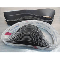 Courroie abrasive en tissu souple Deerfos JC122 pour le ponçage, au carbure de silicium, pour le polissage du métal